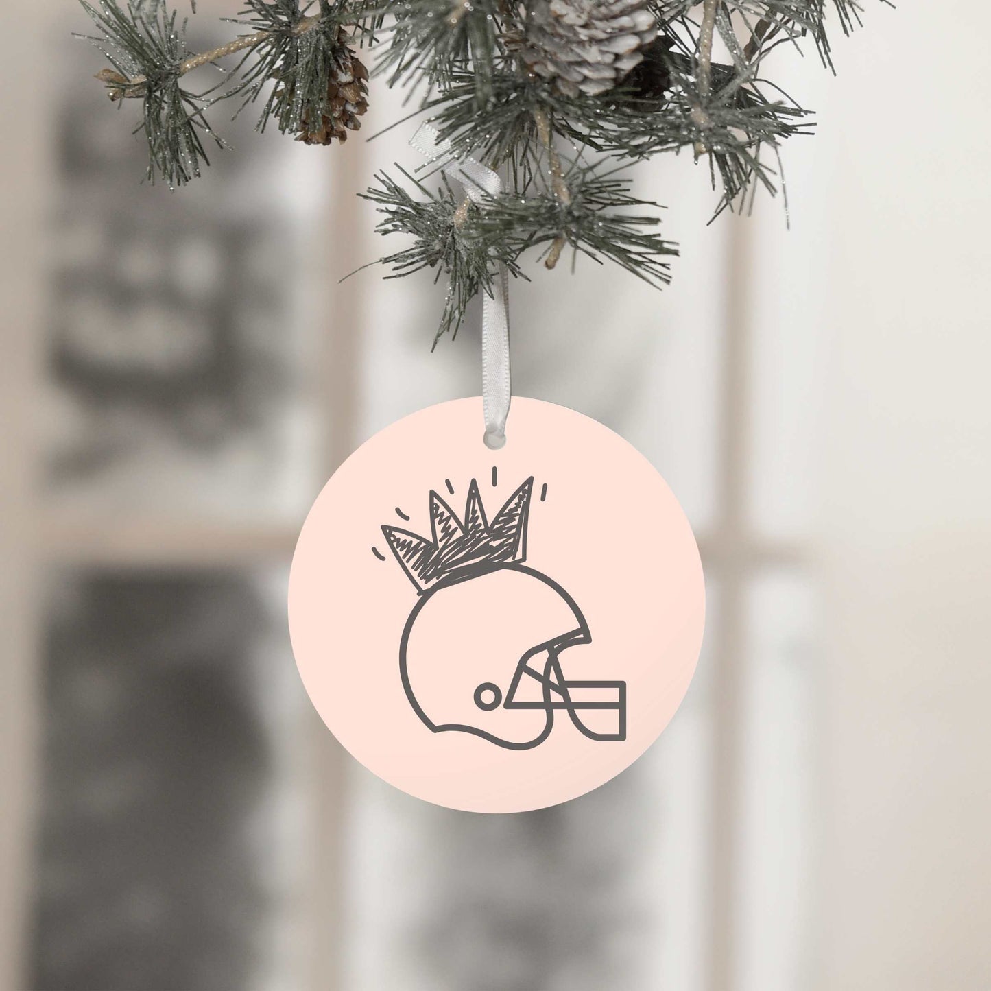 Princess Football Ornament