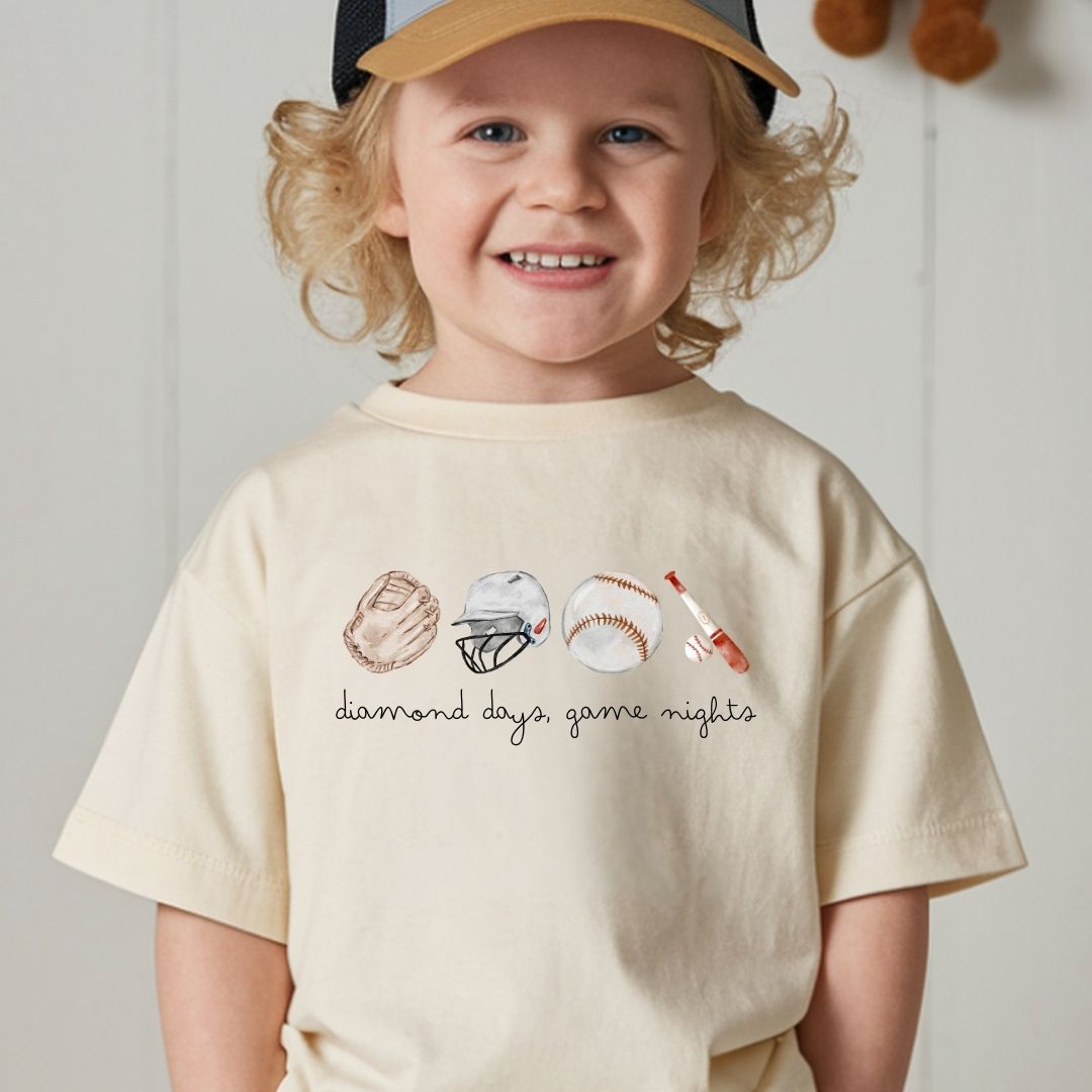 Diamond Days, Game Nights Kids Tee