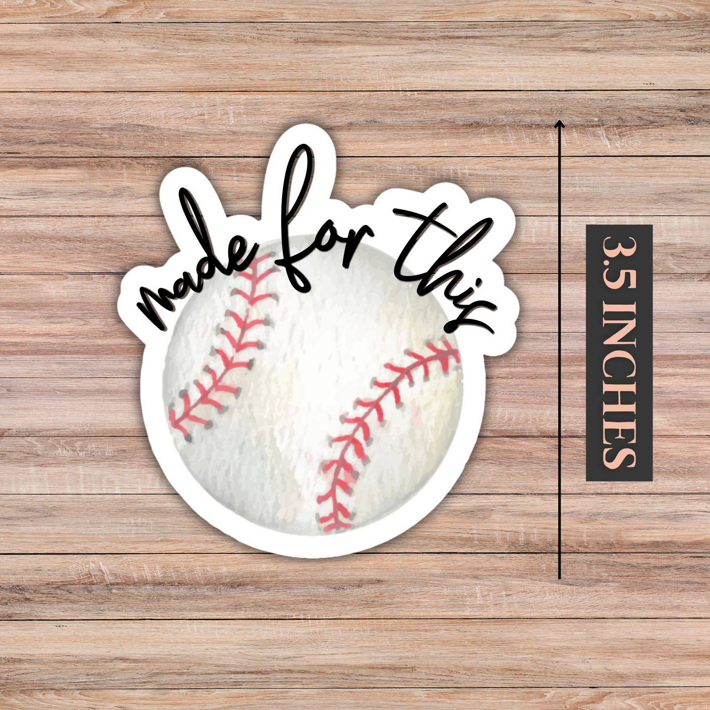 'Made for This' Sticker (Choose Your Sport) 3.5 inches