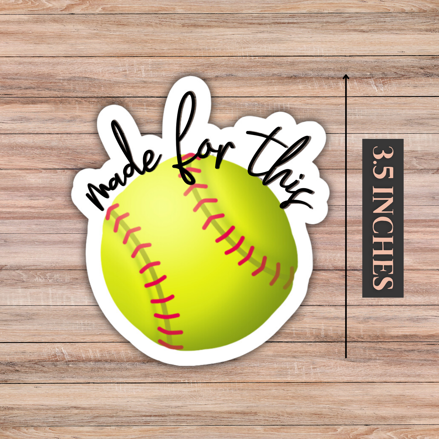 'Made for This' Sticker (Choose Your Sport) 3.5 inches