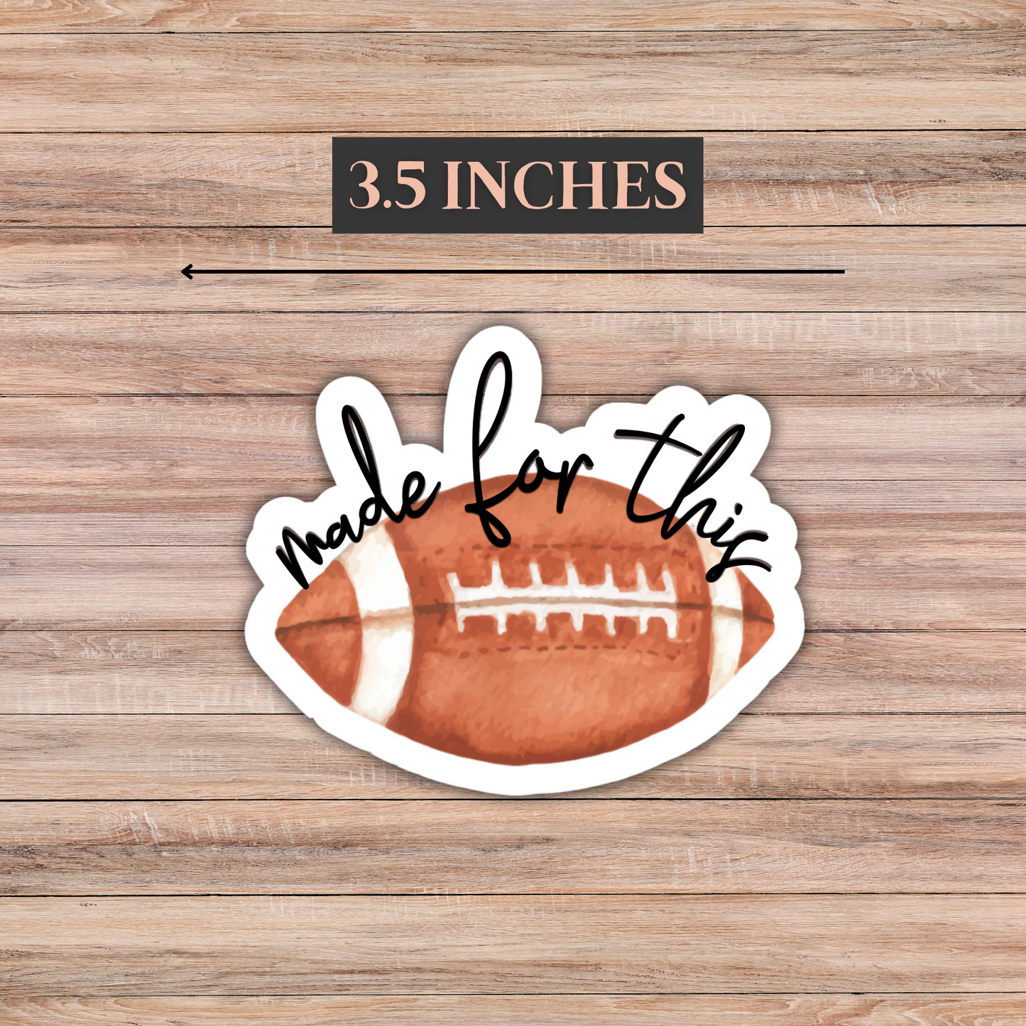 'Made for This' Sticker (Choose Your Sport) 3.5 inches