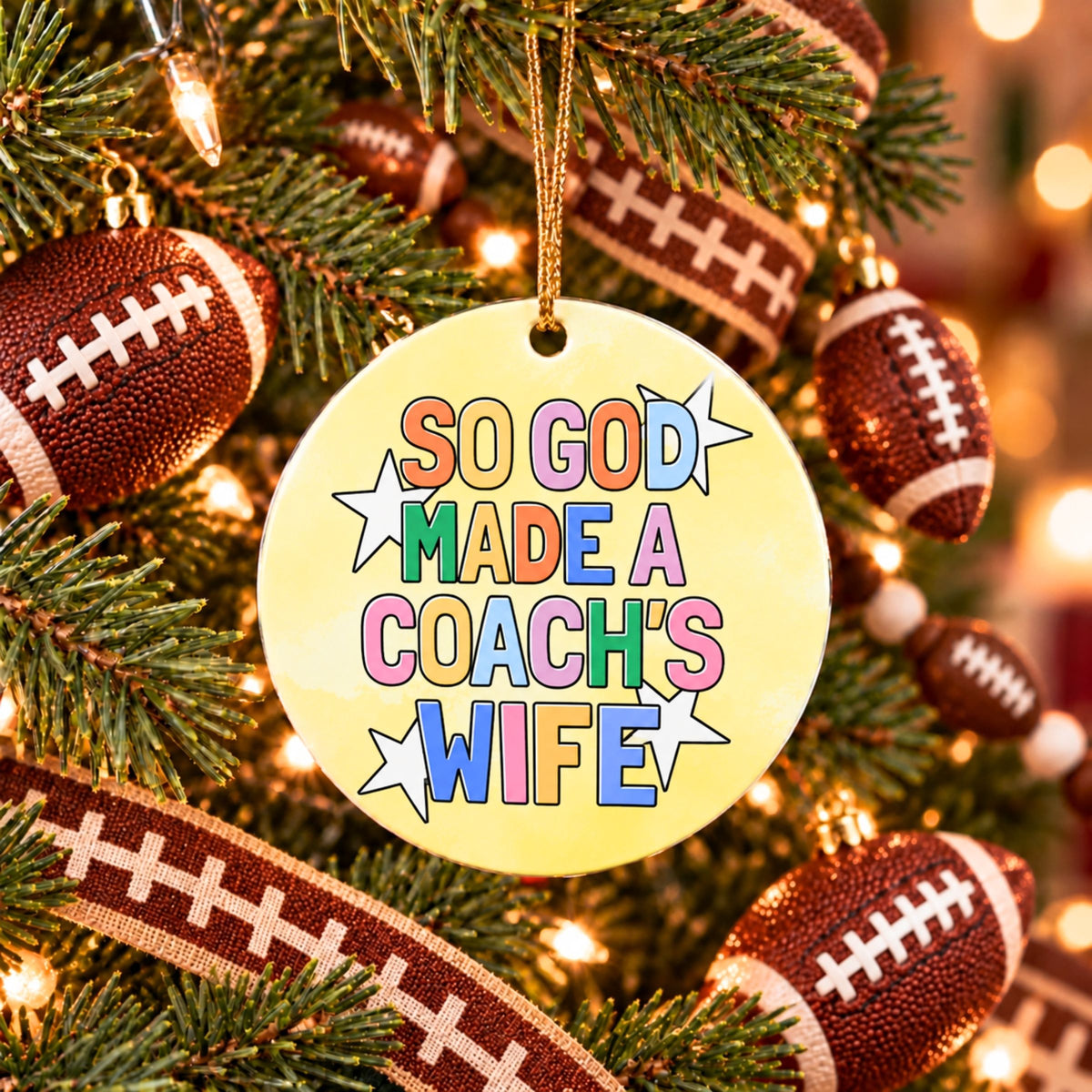 So God Made a Coach's Wife Ornament