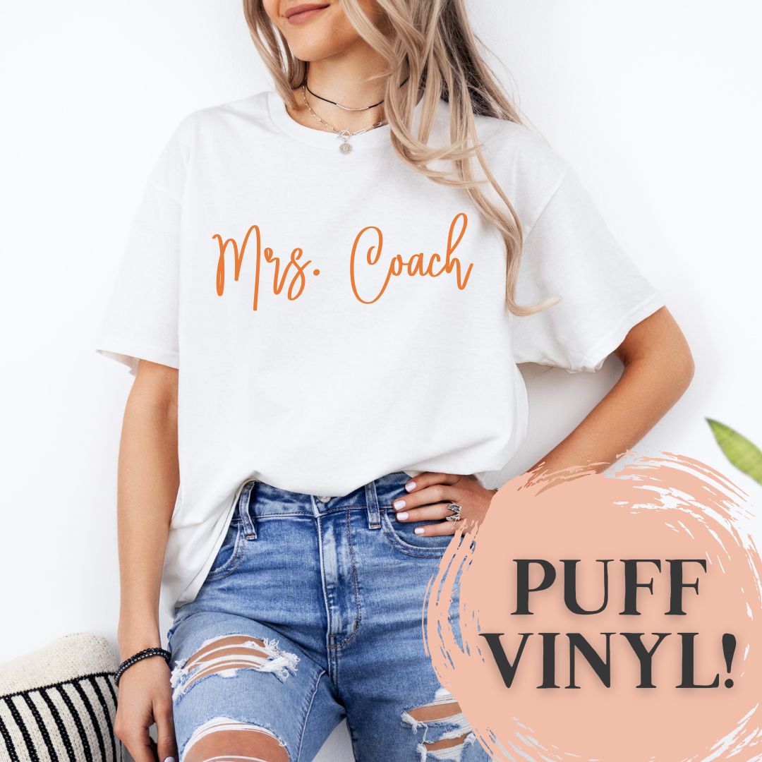 Mrs. Coach Puff Vinyl Tee