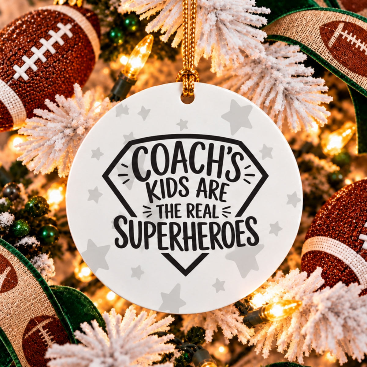 Coach's Kids are the Real Superheros Ornament