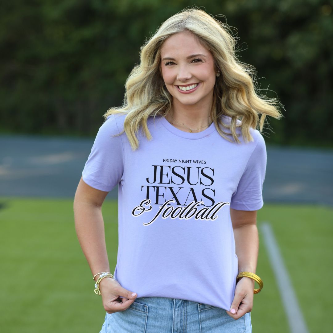 Jesus, Texas, & Football Tee