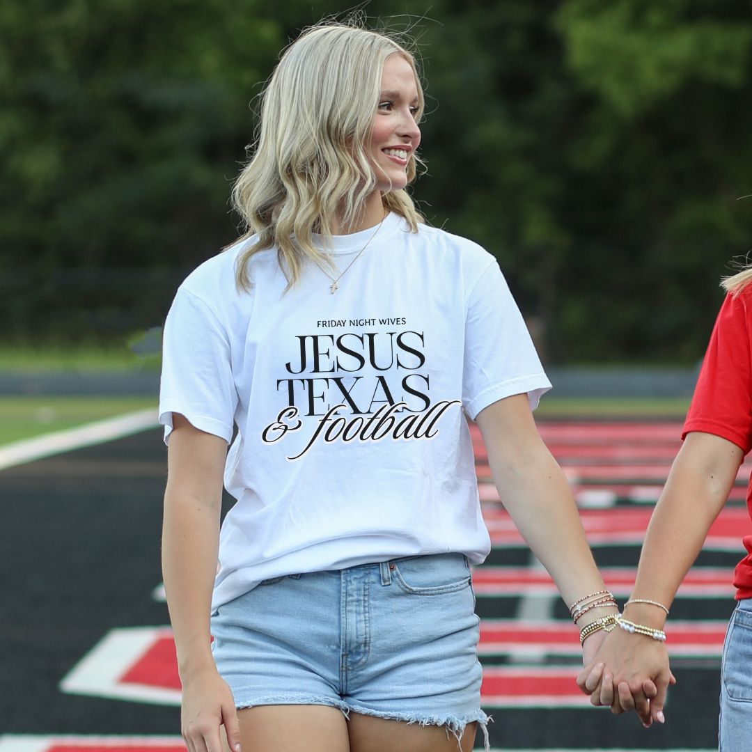 Jesus, Texas, & Football Tee