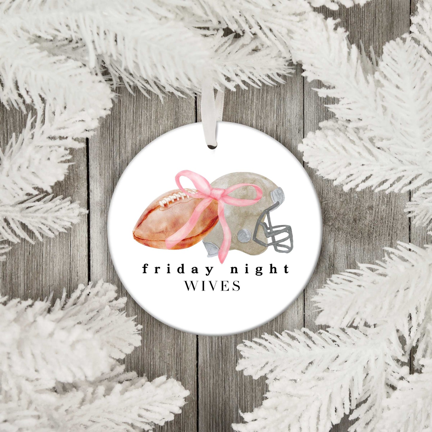 Friday Night Wives Bow Ornament