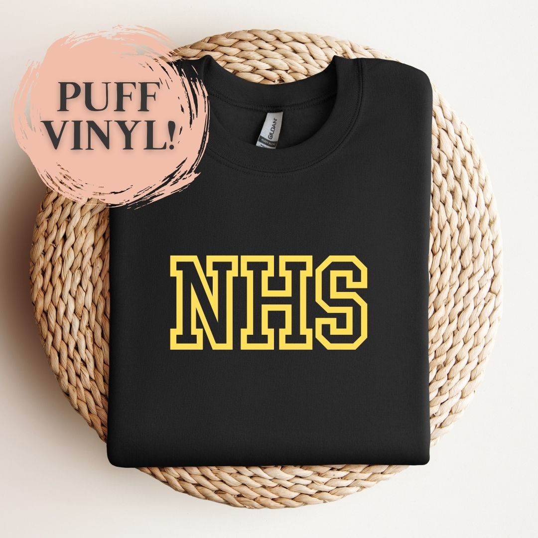 Custom Puff Vinyl Hoodie/Crewneck