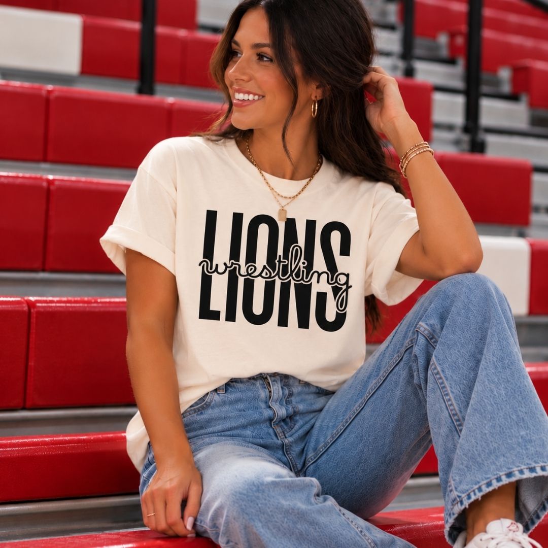 Custom Mascot Wrestling Tee