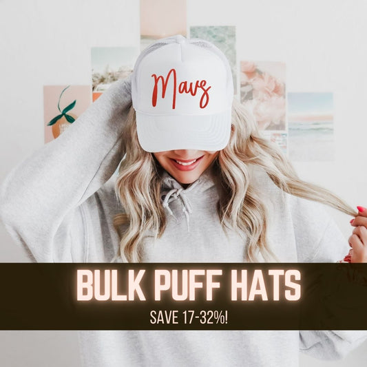 *BULK* Custom Puff Hats