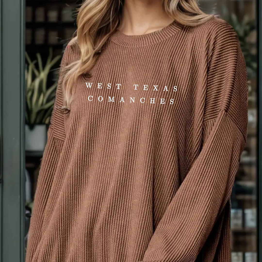 Custom Oversized Ribbed Sweatshirt