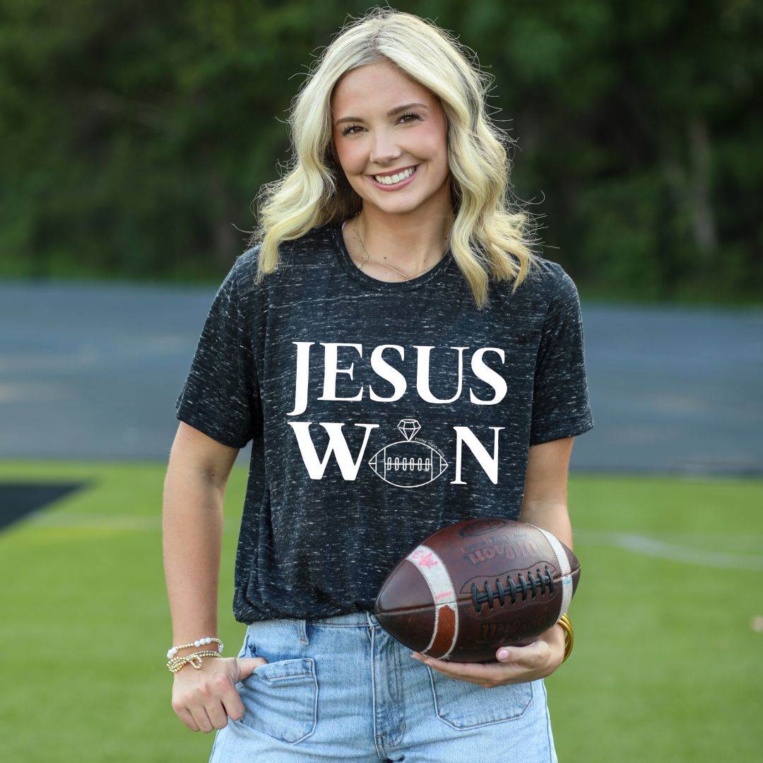 Jesus Won Marbled Tee