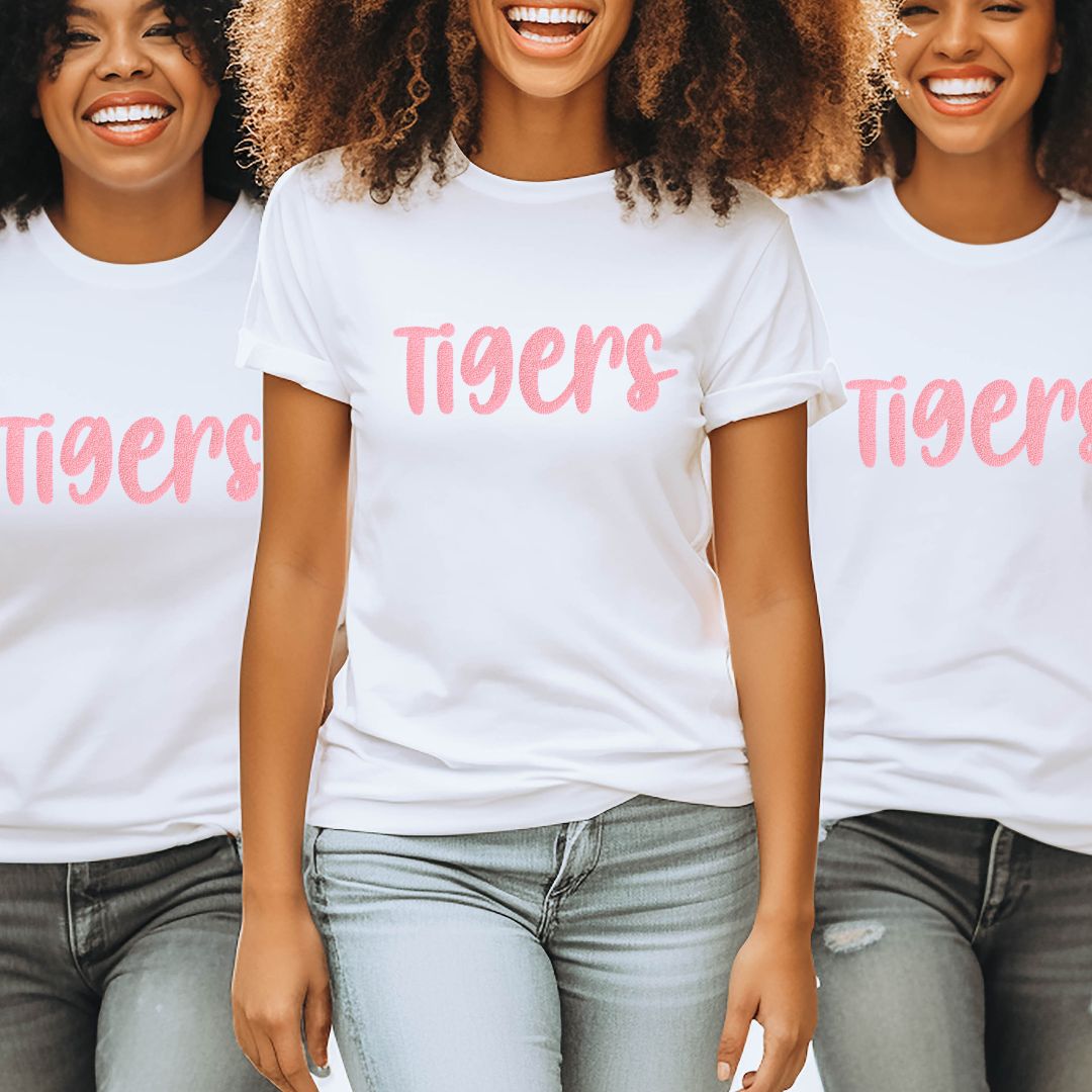 Custom Bulk Puff Print T-Shirts ($18 Each)