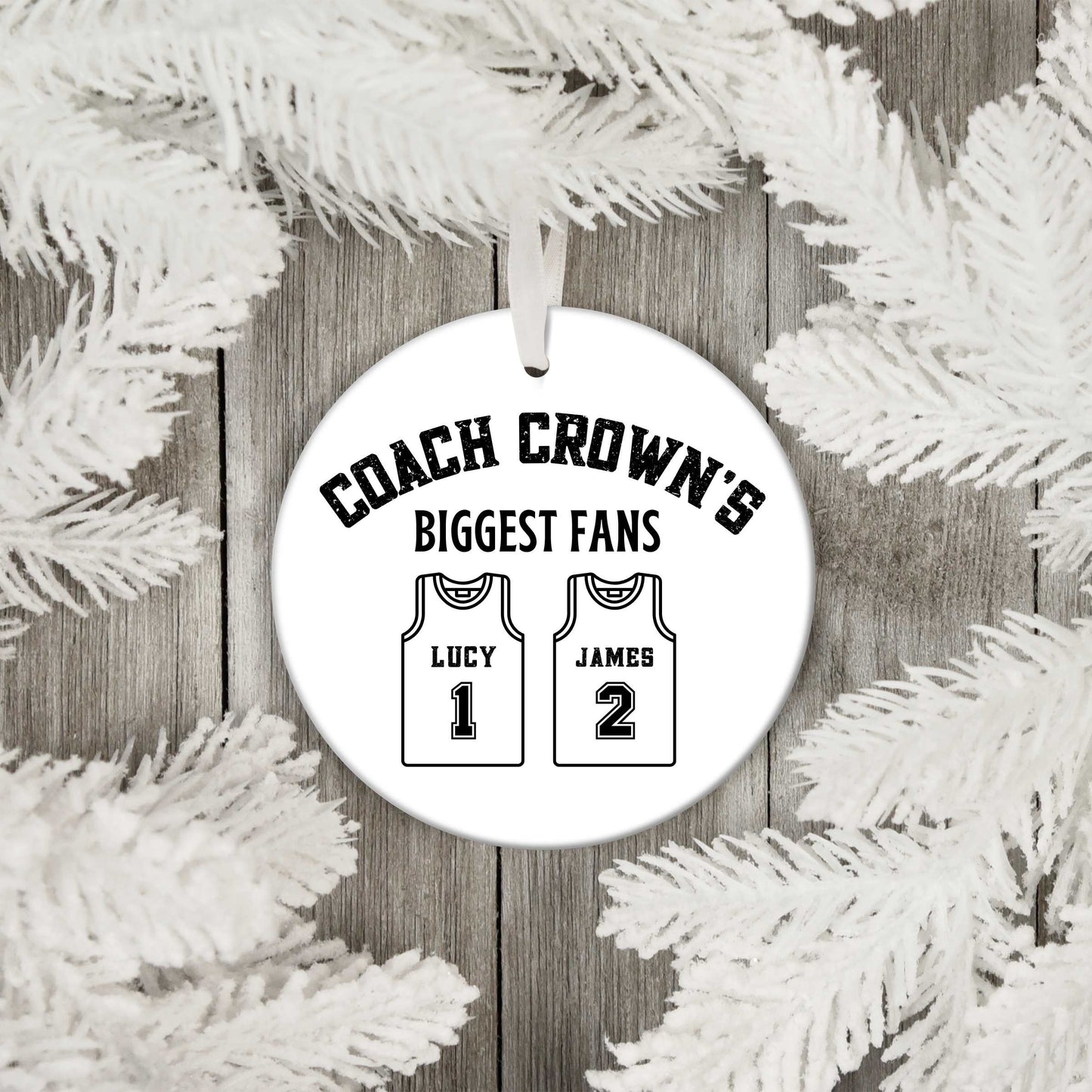 Custom Basketball Coach Ornament