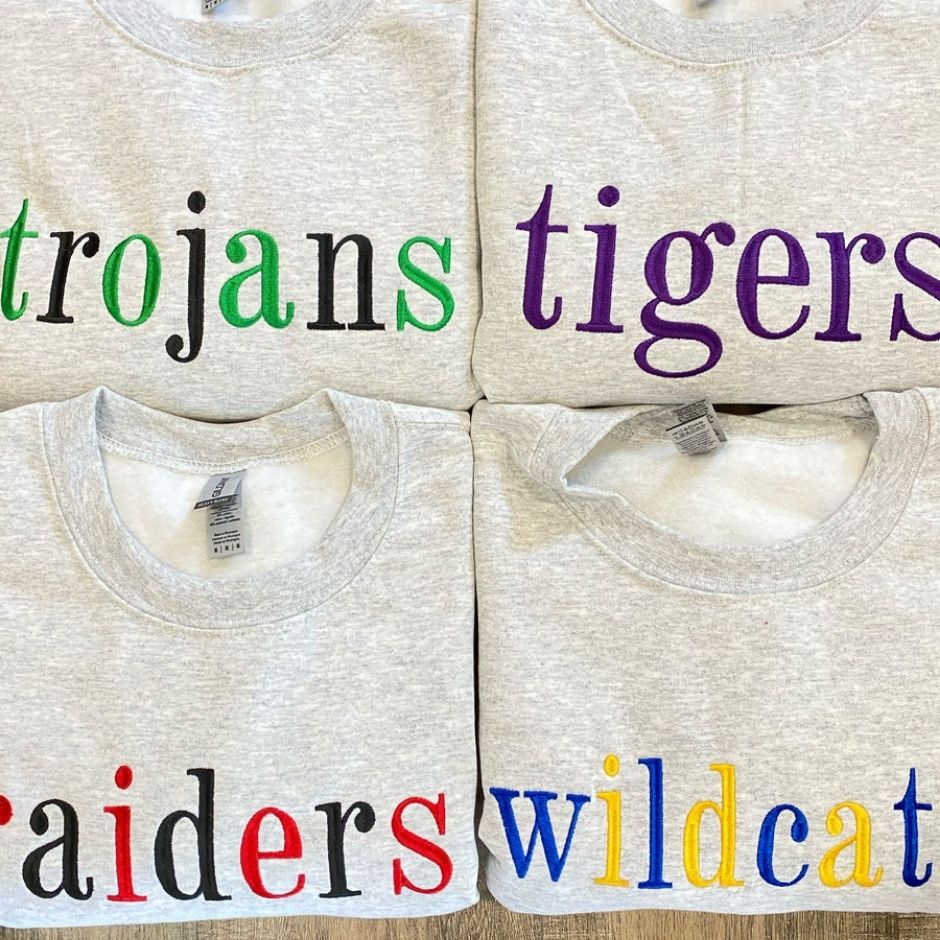Embroidered Mascot Sweatshirt