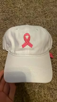 Breast Cancer Ribbon Hat