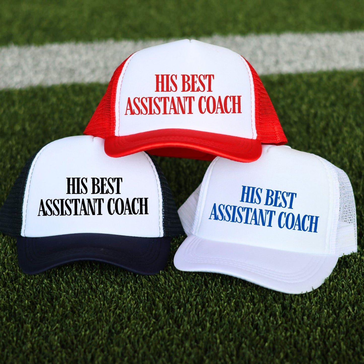 *YOUTH* His Best Assistant Coach Trucker Hat