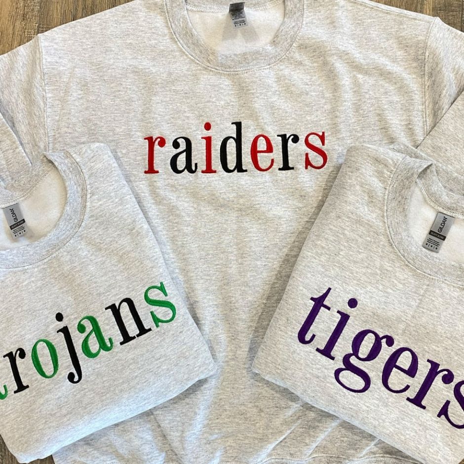 Embroidered Mascot Sweatshirt