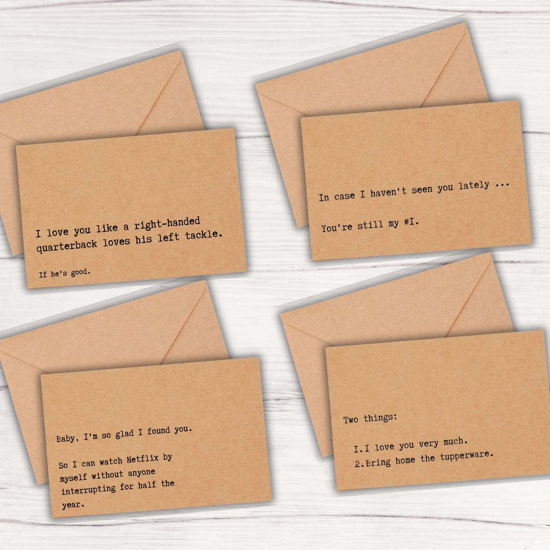 Love Notes for the Football Coach (Set of 8)