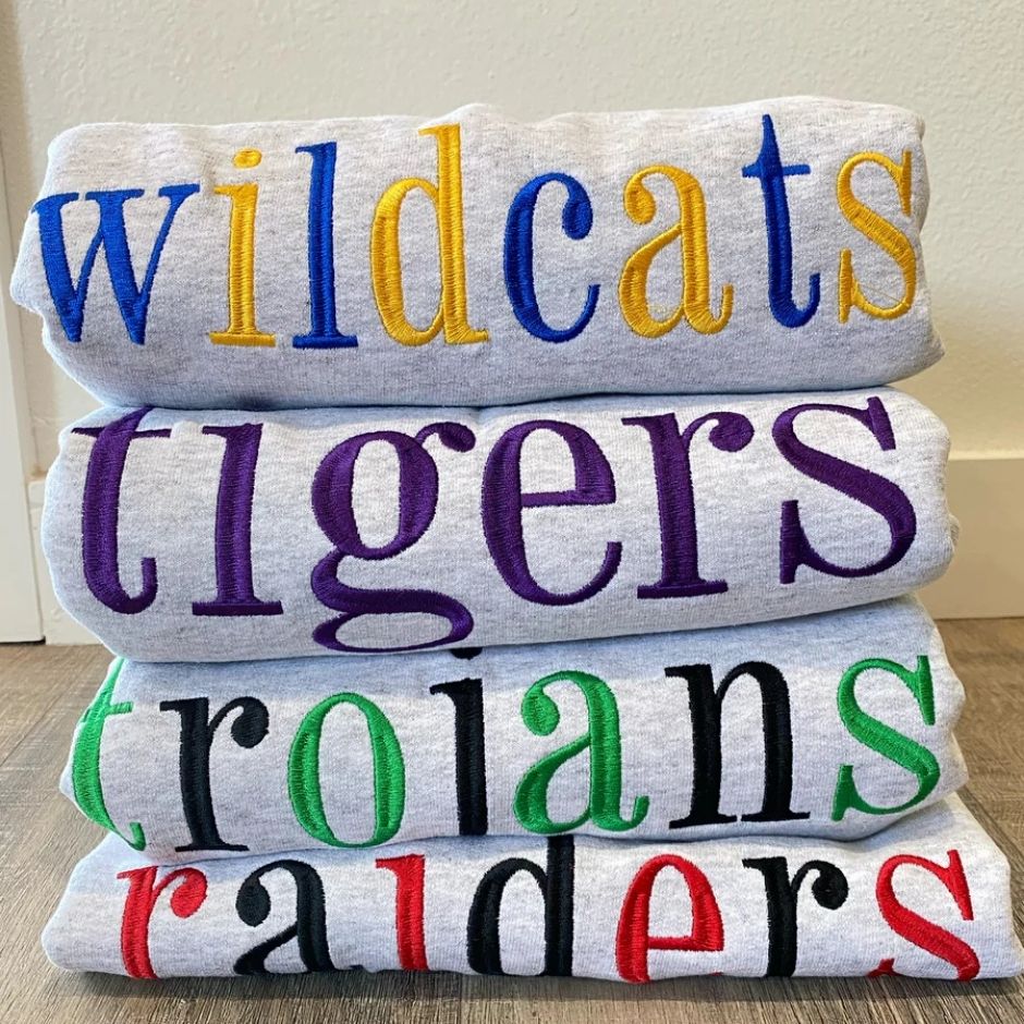 Embroidered Mascot Sweatshirt