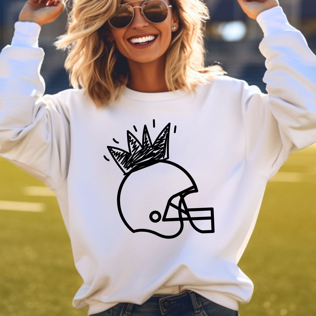 Crown Helmet Crewneck Sweatshirt