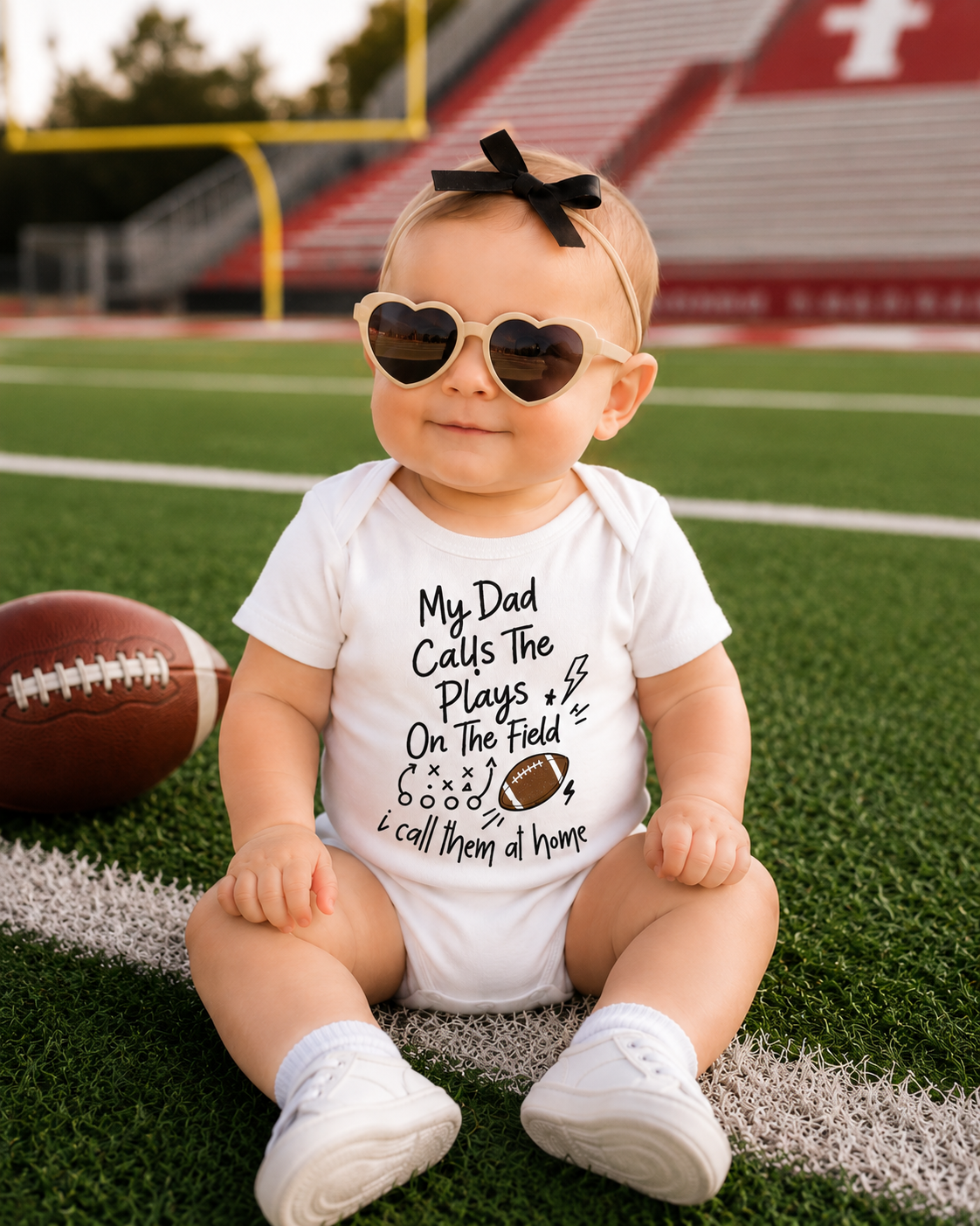 I Call the Plays at Home Onesie