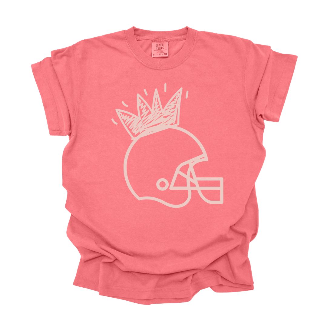 Princess Football Helmet Adult Tee
