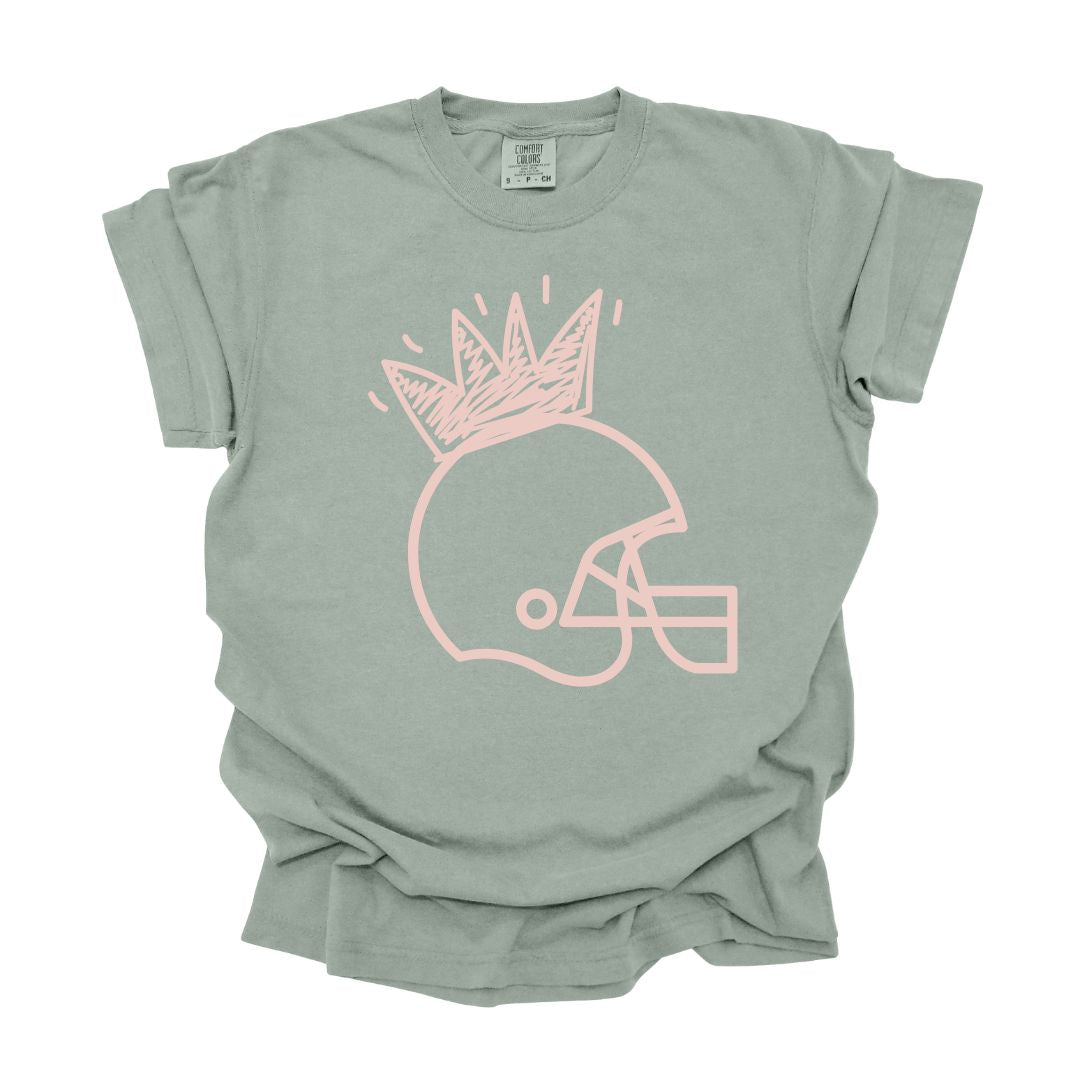 Princess Football Helmet Adult Tee