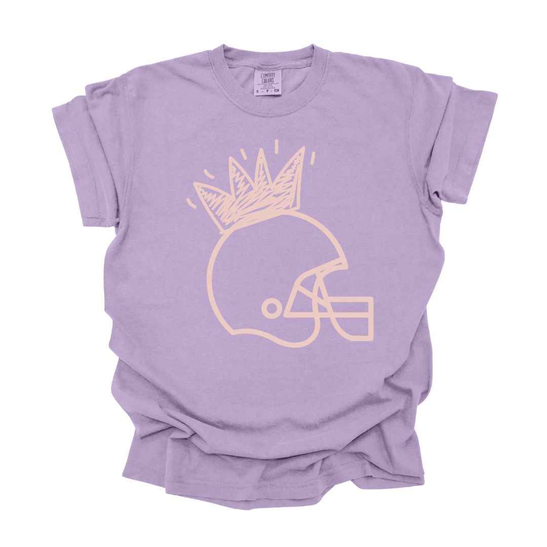 Princess Football Helmet Adult Tee