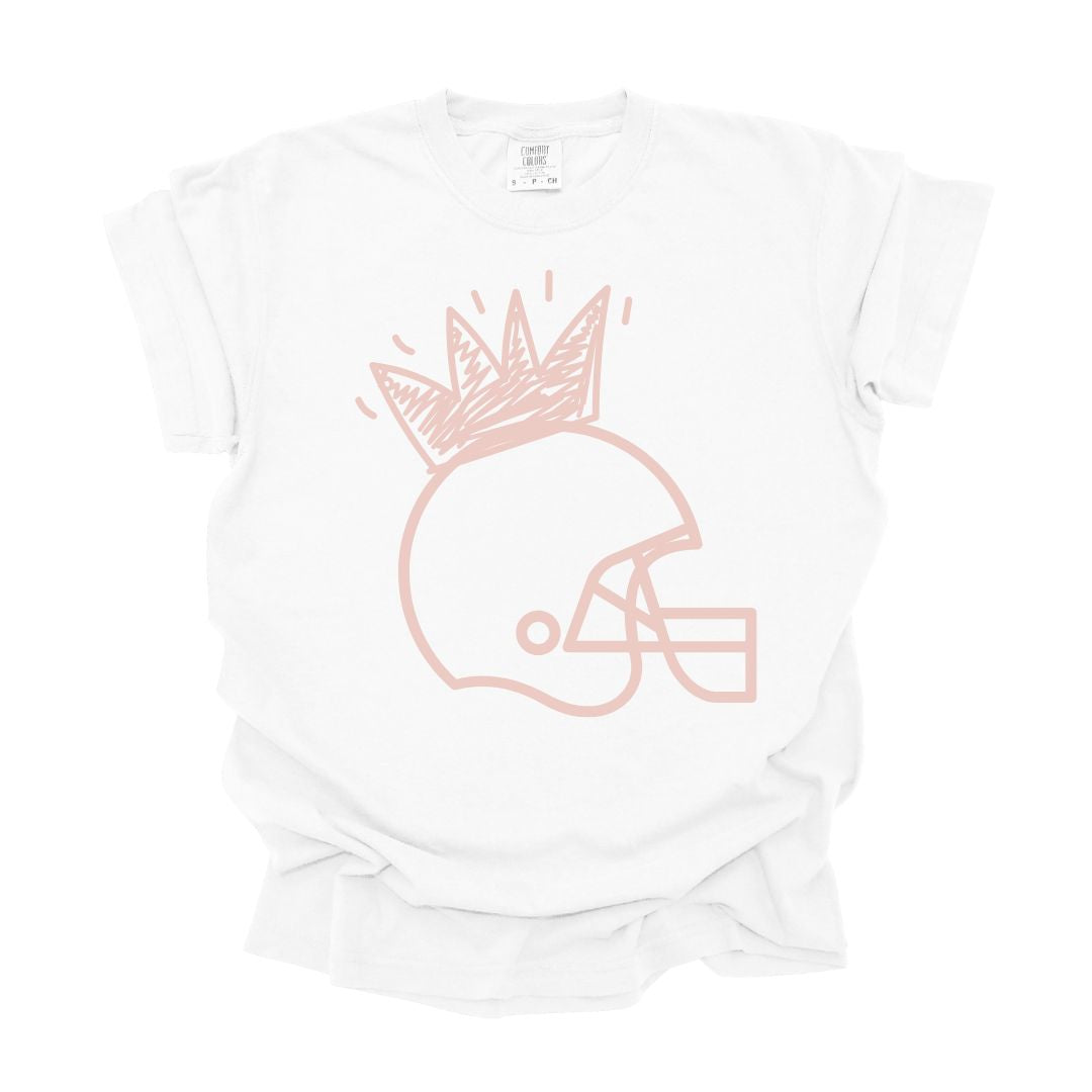 Princess Football Helmet Adult Tee