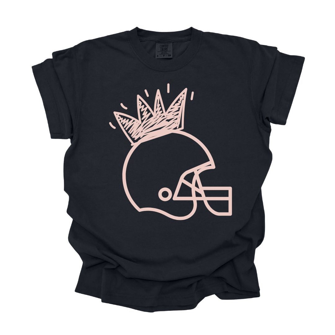 Princess Football Helmet Adult Tee