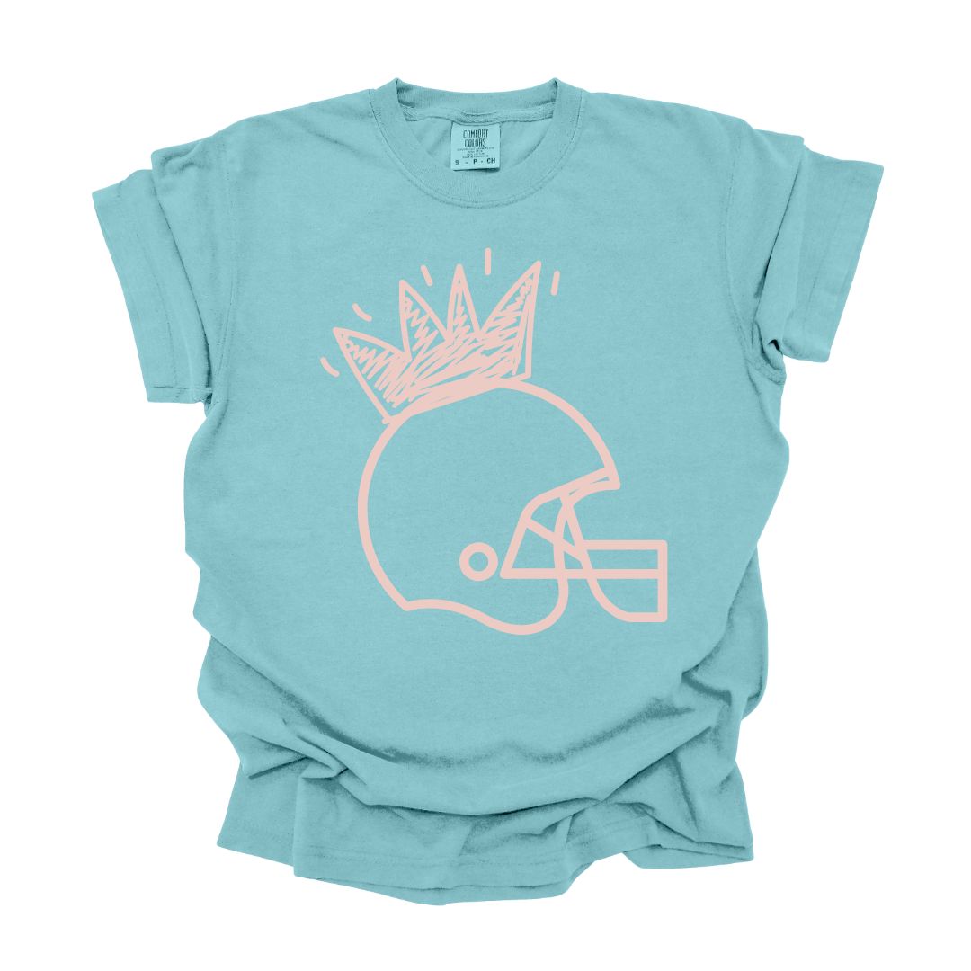 Princess Football Helmet Adult Tee