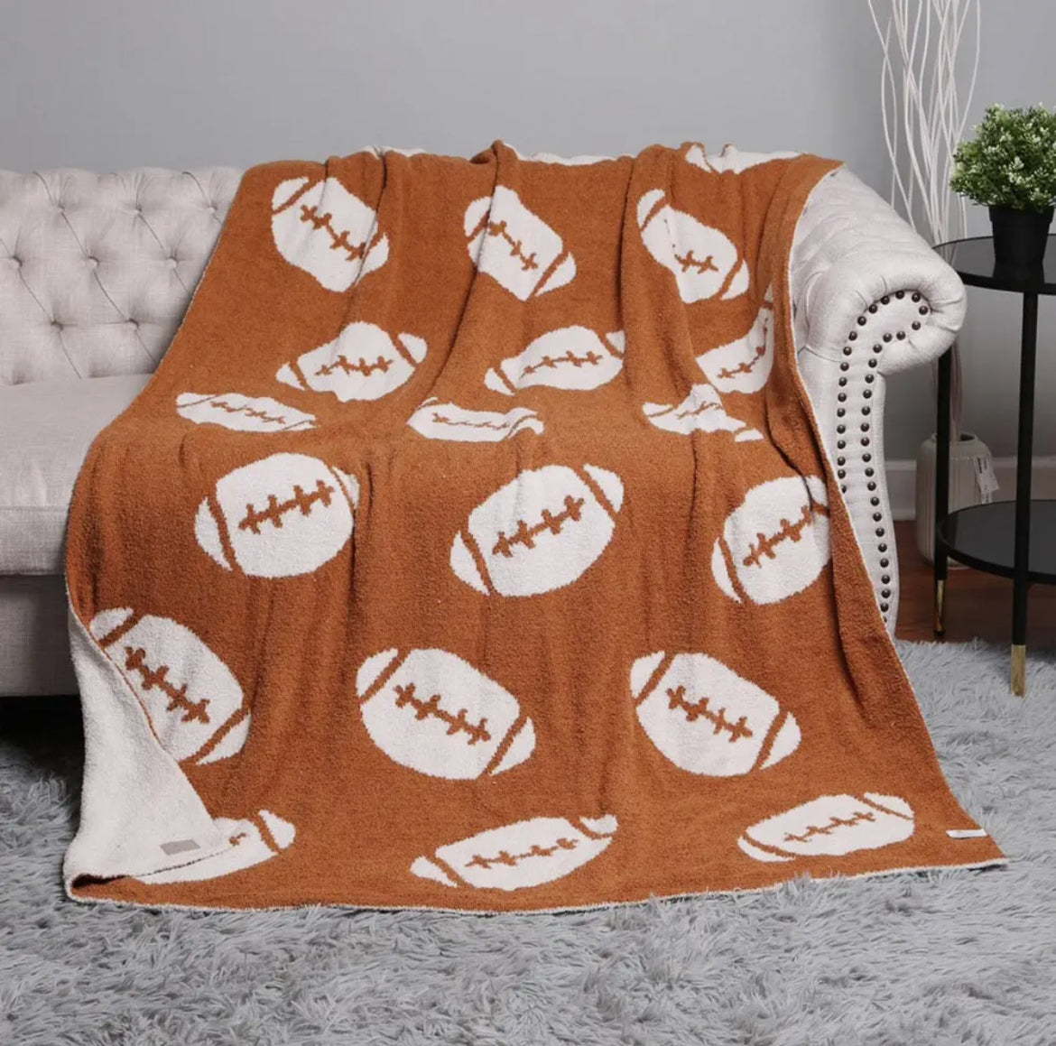 Reversible Football Throw Blanket (PREORDER)