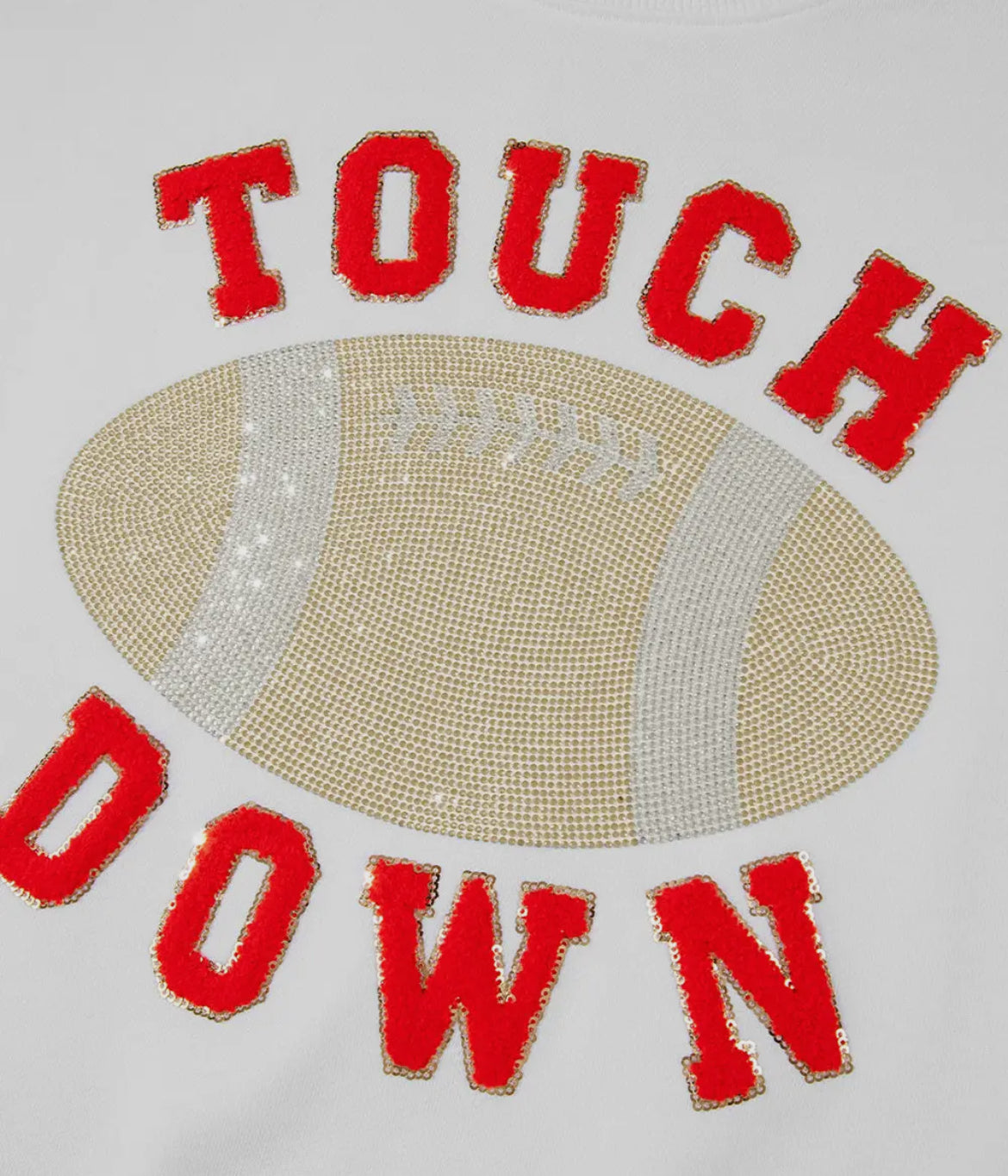 White Touchdown Sweatshirt (PREORDER)