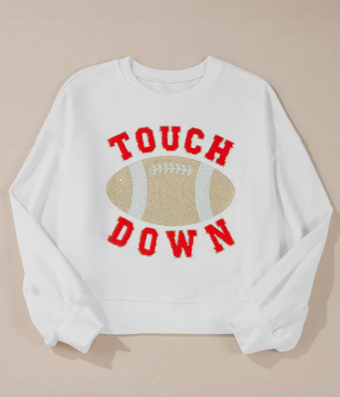 White Touchdown Sweatshirt (PREORDER)
