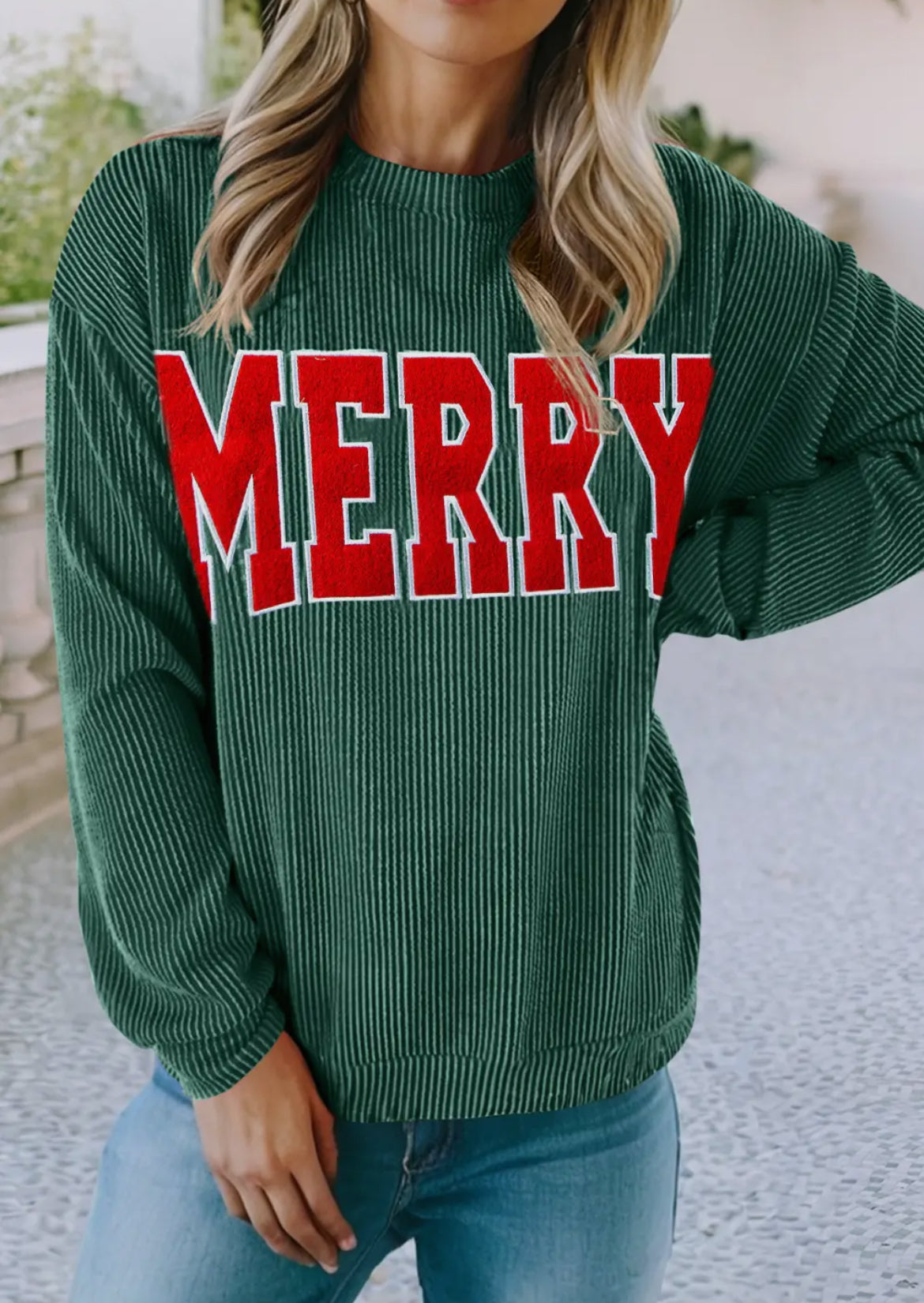 MERRY Ribbed Sweatshirt (PREORDER)