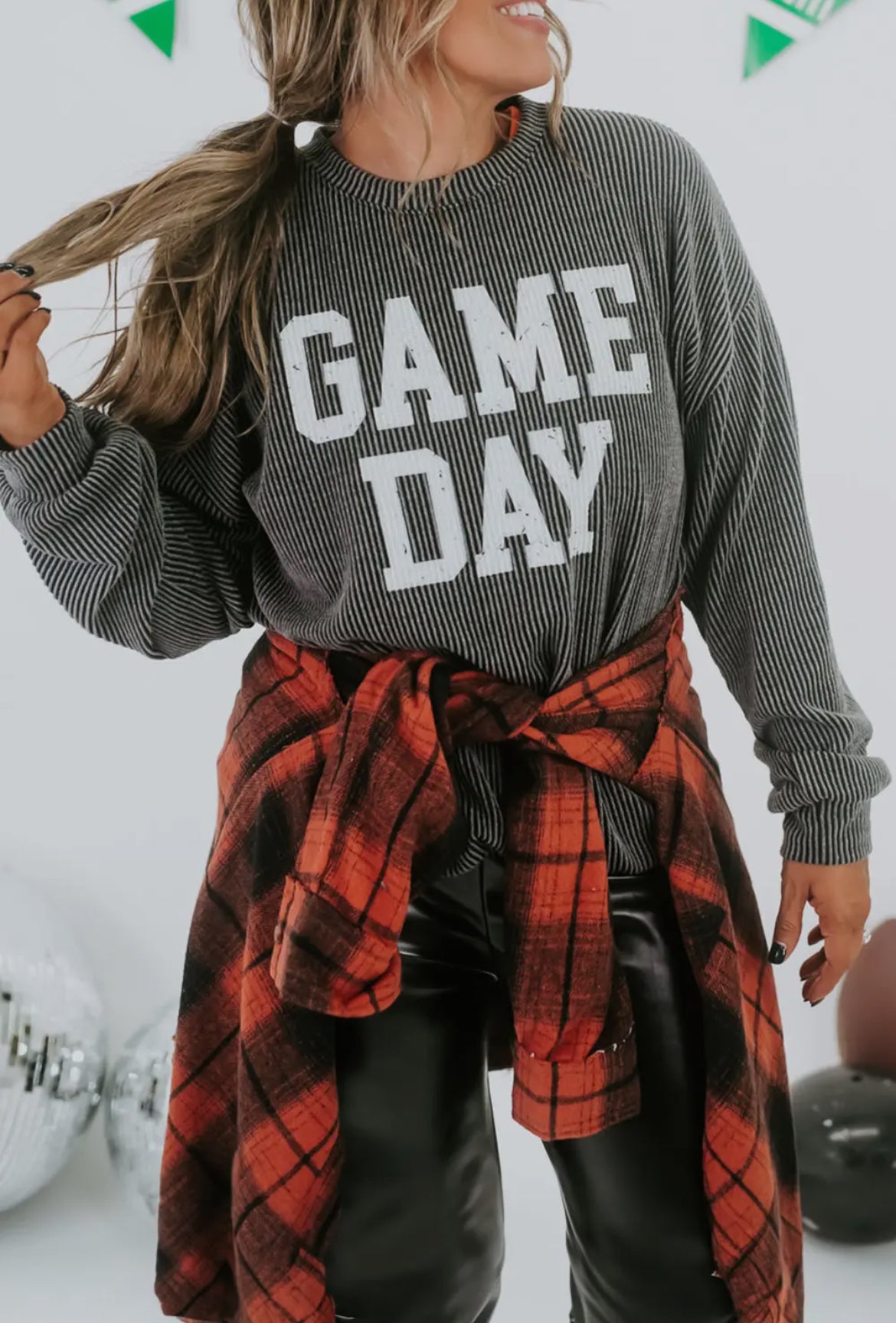 Corded Game Day Long Sleeve Shirt (PREORDER)