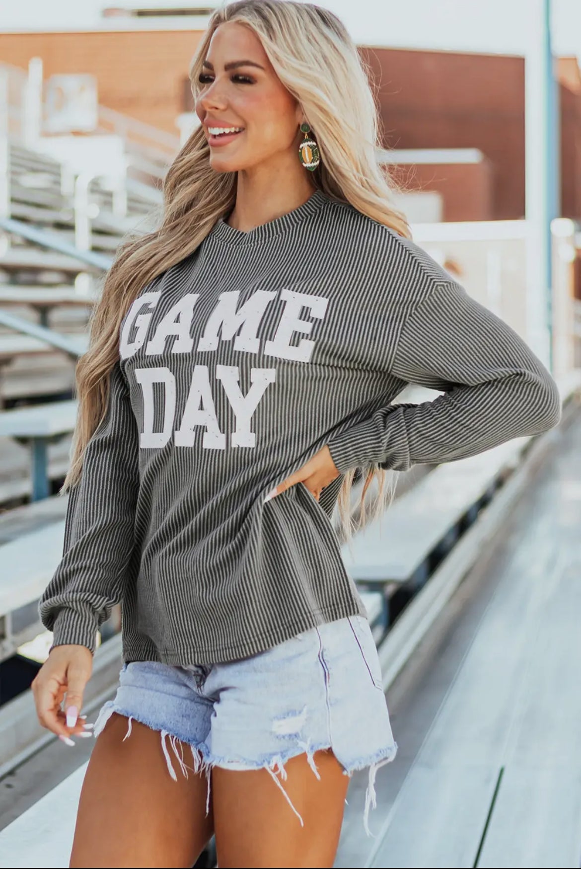 Corded Game Day Long Sleeve Shirt (PREORDER)
