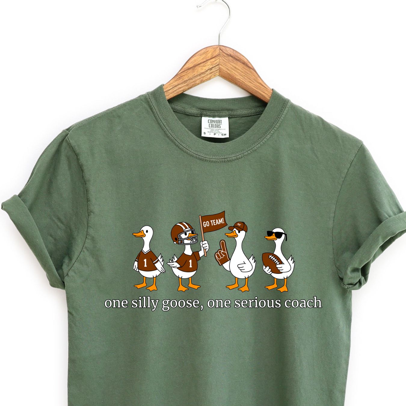 Silly Goose Football Tee (Choose your Phrase)