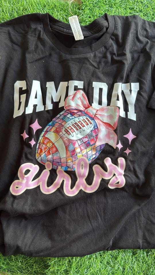 Game Day Girly Tee: size Medium