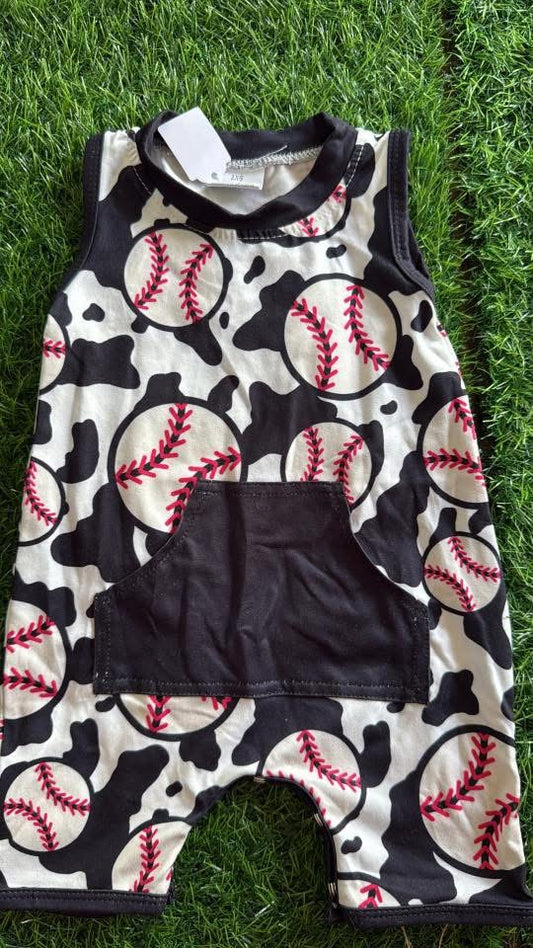 Baseball Baby Jumpsuit: 3-6 Month