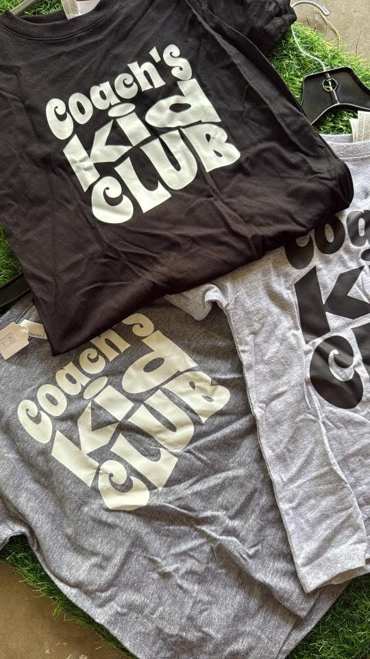 Darker Grey Coach’s Kid Club tee: 5/6T