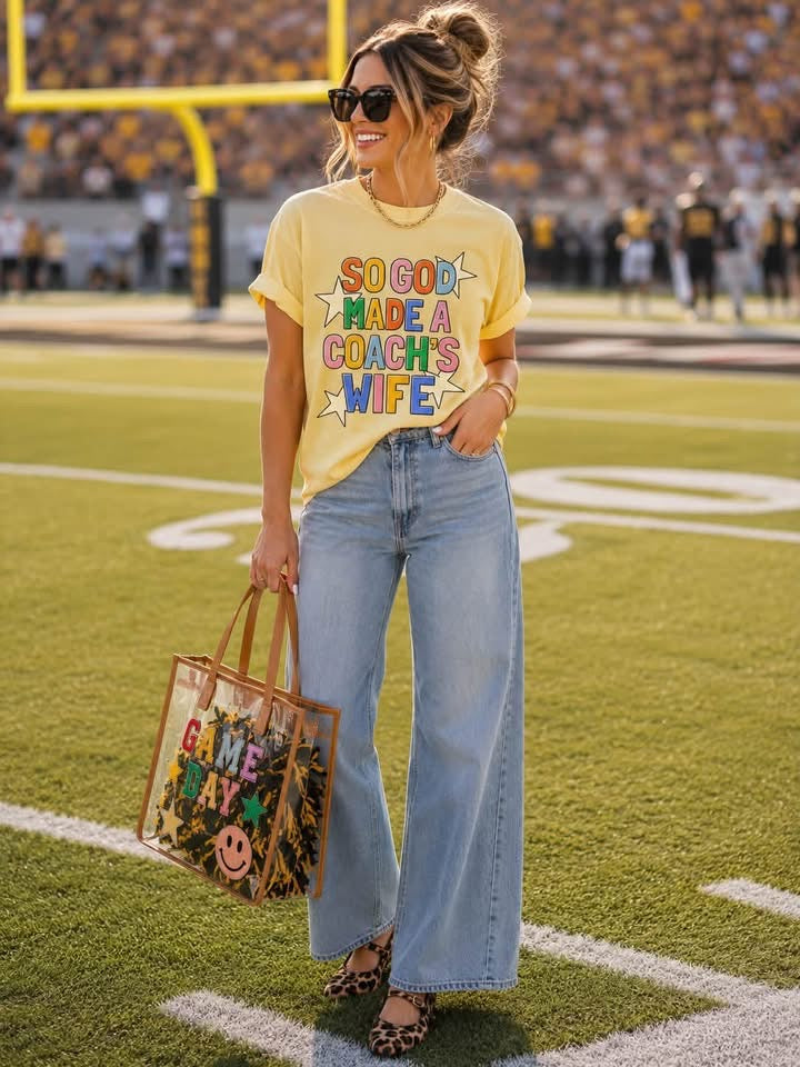 So God Made a Coach's Wife Tee