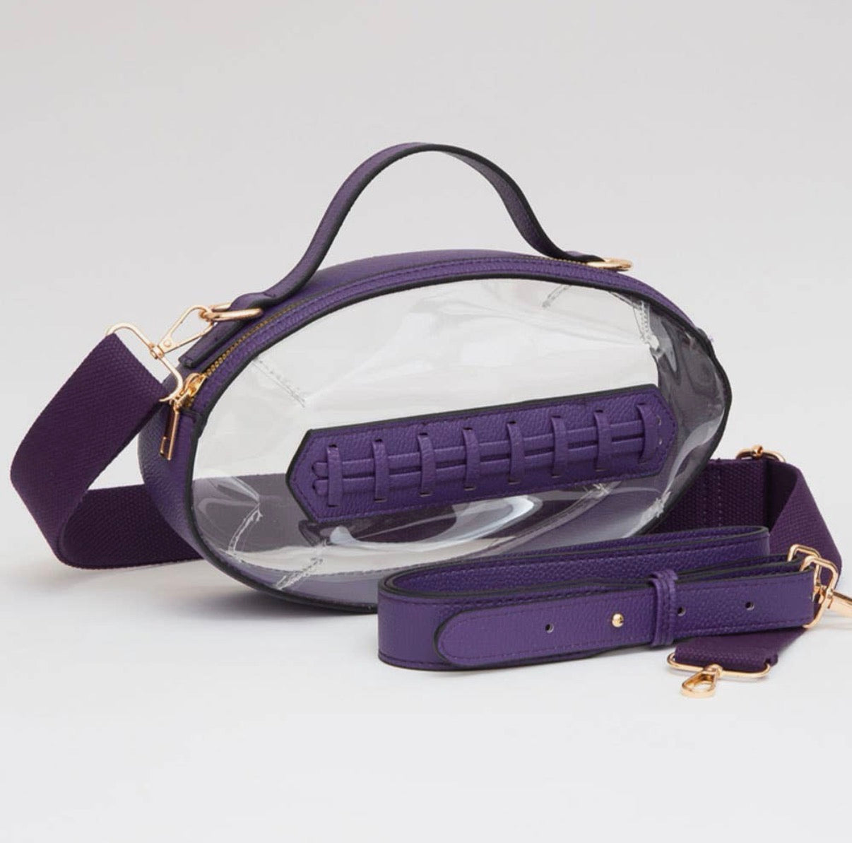 Football Clear Crossbody Purse