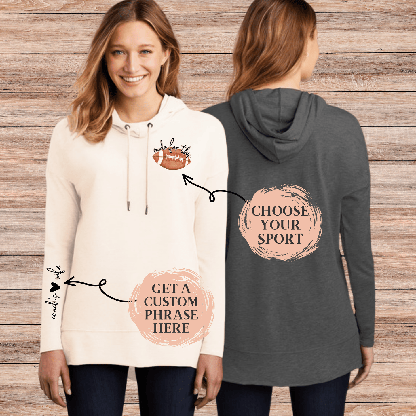 "Made for This" T-Shirt Hoodie (Choose Your Sport)