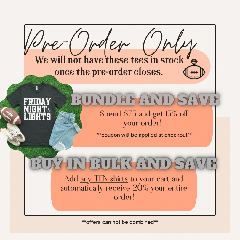 Friday Night Lights- LONG SLEEVE TEE/SWEATSHIRT