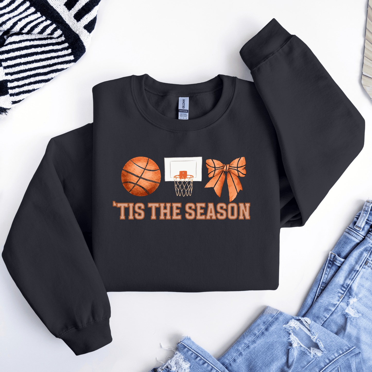 'TIS THE SEASON Basketball Tee & Sweatshirt