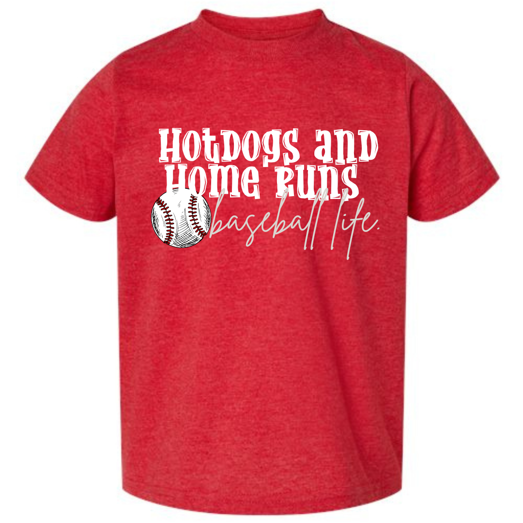 Hotdogs & Home Runs- KIDS SHORT SLEEVE TEE