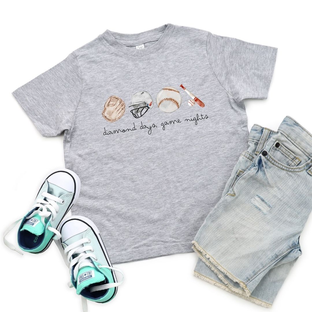 Diamond Days, Game Nights Kids Tee