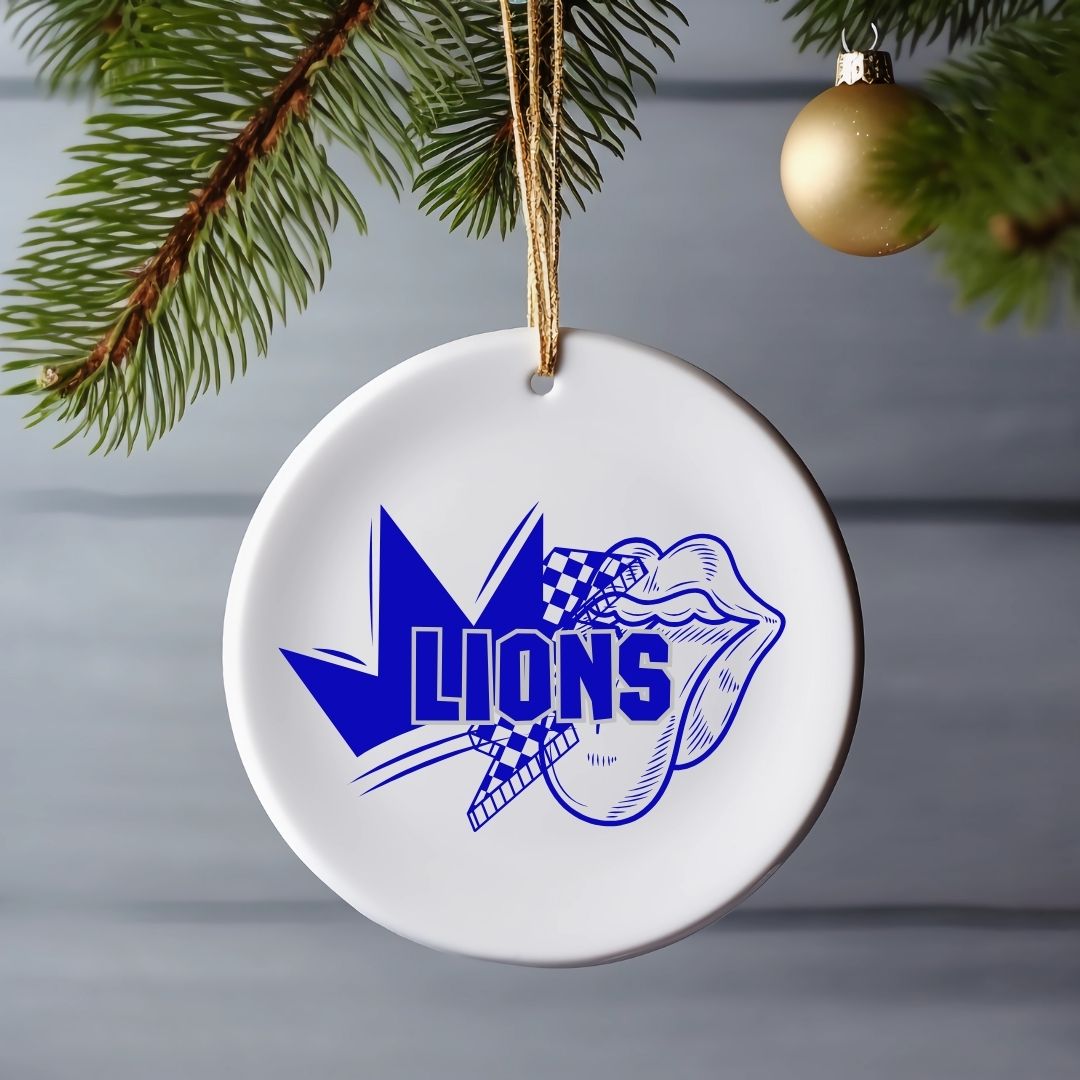 Custom Retro Mascot Ornament